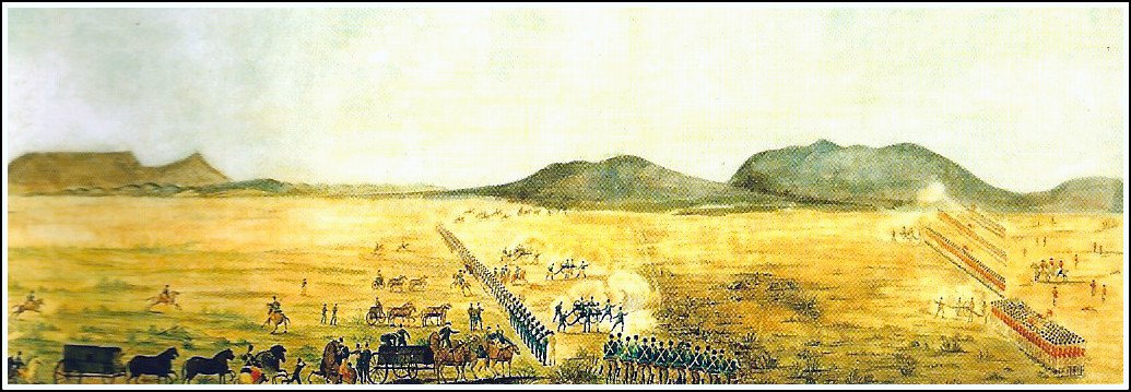 Battle of Blaauw Berg in which the capture of Cape Town and British rule in South Africa was established